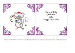 Set of 6 Christmas Inserts 6 Inch Children Purple 4
