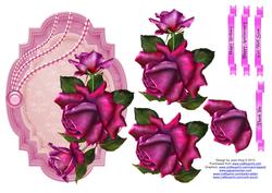 Twilight Roses Decoupage Topper