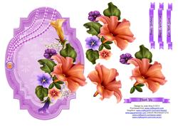 Petunnias Decoupage Topper