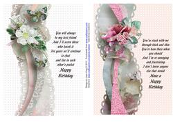 Floral Birthday Toppers 2 for Quick Cards