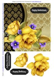 Yellow Roses Wedding Anniversary