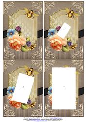 Floral Roses Inverted Twisted Pyramage