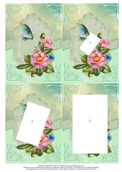 Floral Camellias Inverted Twisted Pyramage