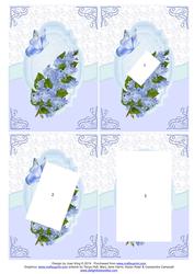 Floral Lily of the Valley Inverted Twisted Pyramage