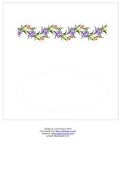 Dl Insert of Lavender Flowers