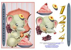 Elephants Birthday Age 1 to 4