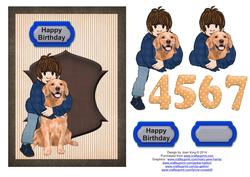 Boy and His Dog Birthday Age 4 to 7
