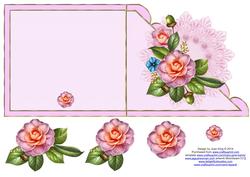 Scalloped Tag Card with Camelia
