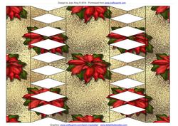 Poinsettia Christmas Cracker