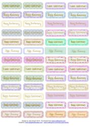 Set of 52 Anniversary Banners