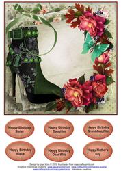 Green Boot and Roses