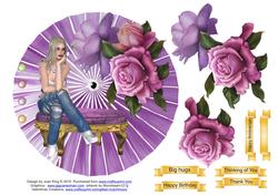 Fan and Roses