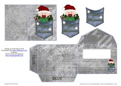 Gift Card 2 & Envelope with Decoupage