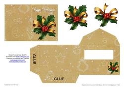 Gift Card 9 with Envelope & Decoupaage