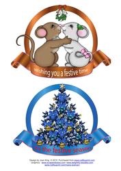 2 Christmas Toppers