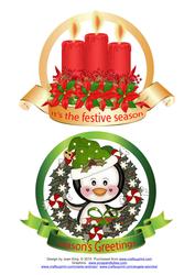 2 Christmas Toppers Set Two