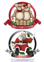 2 Christmas Toppers Set 4