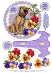Dog and Flowers