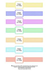 Ribbon Wrap with Happy Birthday 6 Inch