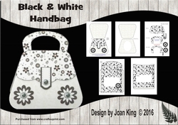 Black and white handbag