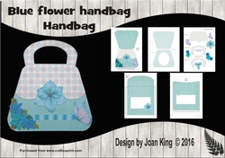 Blue Flower Handbag