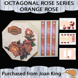 Octaganol Rose Series - Orange rose