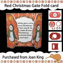 Red Christmas Gatefold Card