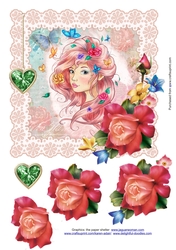 Rose in the roses