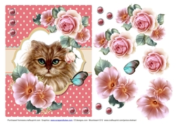 Cat in the Roses