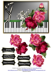 Deep pink roses