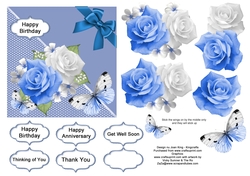 Butterflies and roses