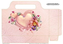 Pink Valentine tote bag