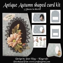 Antique Autumn Shaped Card Kit