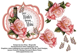 Save Water Drink Wine