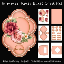 Summer Roses Easel Card Kit