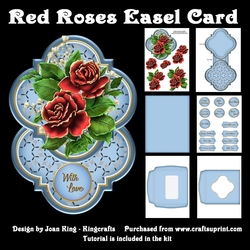 Red Roses Easel card