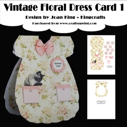 Vintage Floral Dress 1
