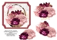 Basket of pink & burgundy roses