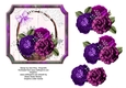 Basket of mauve roses