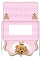 Pink Teddies money voucher wallet
