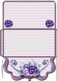 Purple roses money voucher wallet