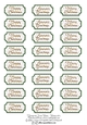 24 Green greeting tags for Christmas