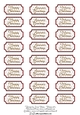 24 Red greeting tags for Christmas