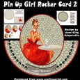 Pin Up Girl Rocker card 2