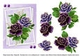 Purple and gold roses