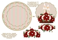 Candles & Poinsettias rocker card