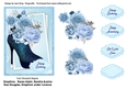 Boot full of blue roses