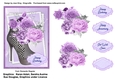 Boot full of lavender roses