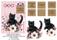 Cat and flowers 2