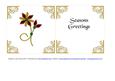 Set of 6 Christmas Inserts 6 Inch Gold 2